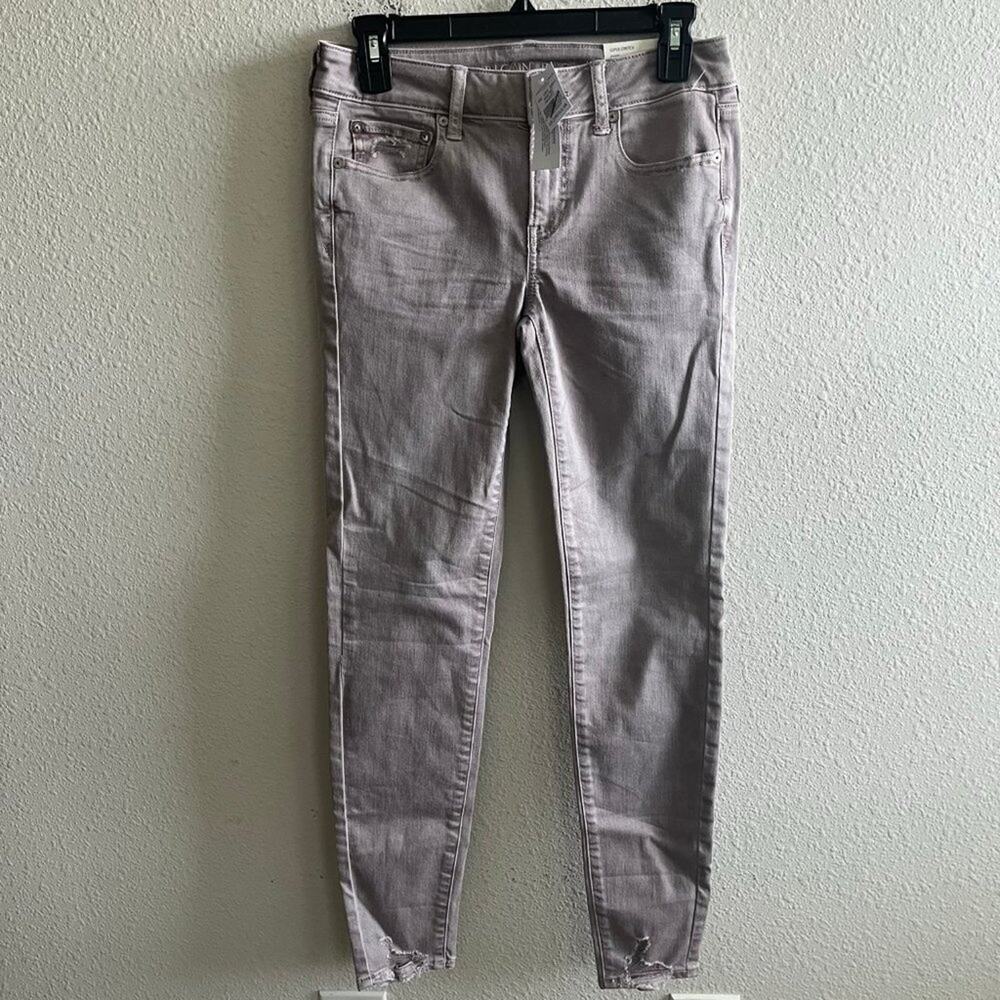 NWT American Eagle Women's Super Stretch Light Pink Jeggings Denim Size 2